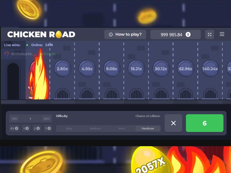 Regras do jogo Chicken Road online