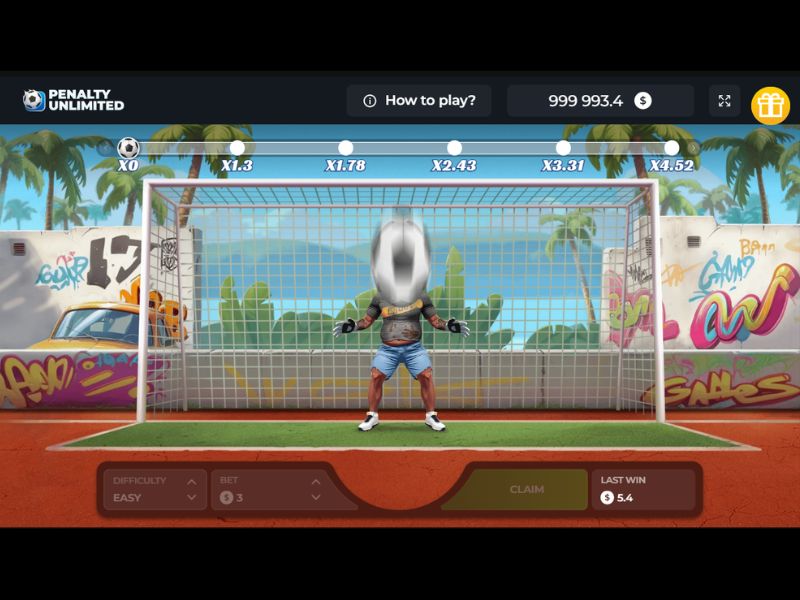 Funcionalidades do jogo Penalty online