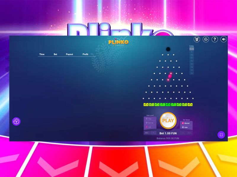 Regras do jogo Plinko online
